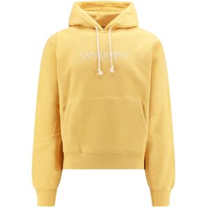 Saint Laurent , Biologic Cotton Oversize Sweatshirt ,Yellow female, Sizes: XS, S, M, L, XL