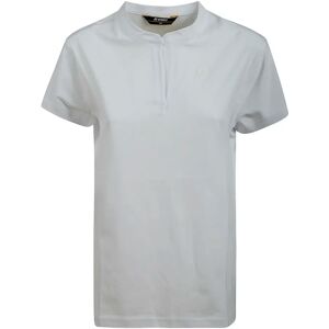 K-Way , White Cotton T-Shirt with Logo ,White female, Sizes: L, M