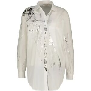 Amélie & Amélie , Offwhite/Zilver Blouse ,White female, Sizes: S/M, L/XL