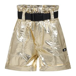 Dkny , Golden Casual Shorts with Elasticated Waist ,Yellow unisex, Sizes: 16 Y, 10 Y, 14 Y, 6 Y
