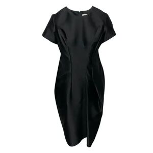 Jil Sander Pre-owned , Pre-owned Wool dresses ,Black female, Sizes: L