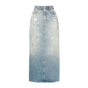 Acne Studios , Blue Denim High Waist Skirt ,Blue female, Sizes: S
