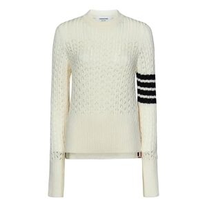 Thom Browne , White Sweatshirt Ss24 ,White female, Sizes: 3XS, XS, 2XS, S