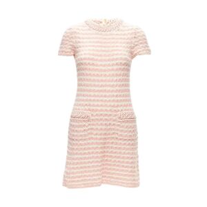Chanel Vintage , Pre-owned Cotton dresses ,Pink female, Sizes: M
