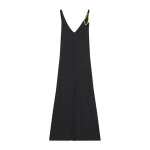 Lanvin , Black Sleeveless A-Line Midi Dress ,Black female, Sizes: S