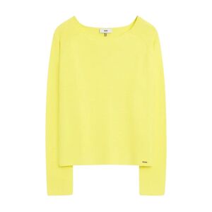 Cinque , Ciella Round Neck Pullover ,Yellow female, Sizes: XS, S, L