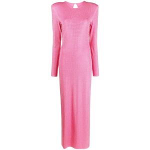Rotate Birger Christensen , Pink Rhinestone d Dress ,Pink female, Sizes: XS