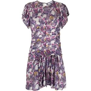 IRO , Jane Ruched Mini Dress ,Pink female, Sizes: 2XS, S