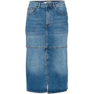 InWear , Cool Denim Skirt with Front Slit ,Blue female, Sizes: XS, XL, M, L, S, 2XL