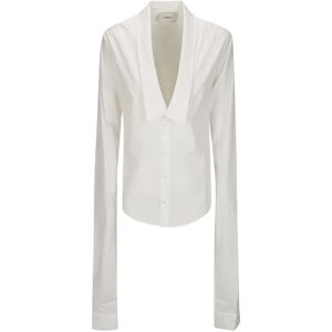 Coperni , Casual Open Collar Shirt ,White female, Sizes: S