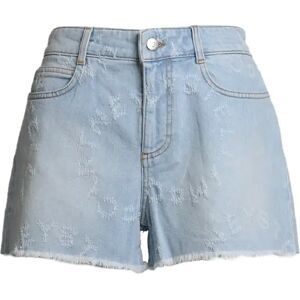 Stella McCartney , Blue Fringed Shorts with Front Closure ,Blue female, Sizes: W29