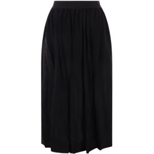 UMA Wang , Black Pleated Elastic Waist Skirt ,Black female, Sizes: S