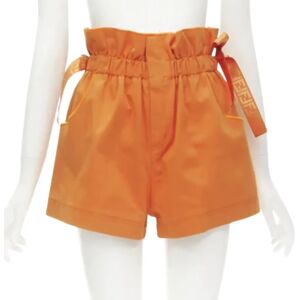 Fendi Vintage , Pre-owned Fabric bottoms ,Orange female, Sizes: S