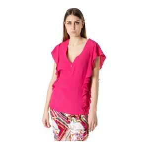Cavalli Class , T-Shirts ,Pink female, Sizes: XS, M