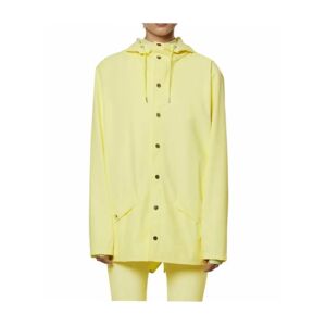 Rains , Unisex Rain Jacket - Contemporary Minimalist Design ,Yellow female, Sizes: M