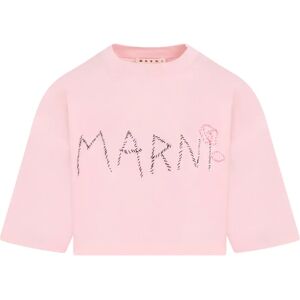 Marni , Pink Cotton Cropped Shirt ,Pink female, Sizes: XS, 2XS