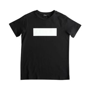 Balmain , Logo Print Cotton T-Shirt ,Black unisex, Sizes: 10 Y, 14 Y