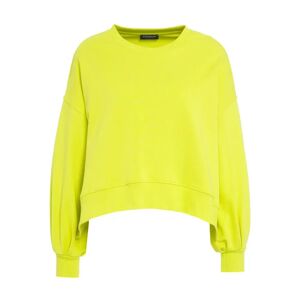 Dondup , Loose Fit Crew Neck Sweatshirt ,Yellow female, Sizes: S