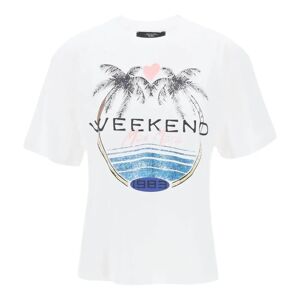 Max Mara Weekend , T-Shirts ,White female, Sizes: XS, S, XL, L, 2XL, M