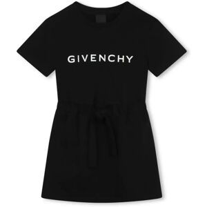 Givenchy , Logo Print Crew Neck Dress ,Black female, Sizes: 10 Y