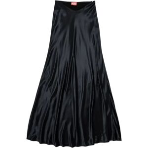 Diesel , A-Line Skirt Black ,Black female, Sizes: XL, 2XL, L