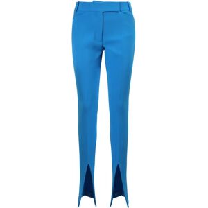 The Attico , Front slit tailored trousers ,Blue female, Sizes: S