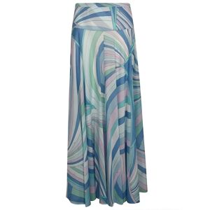 Emilio Pucci , Geometric Print High-Waisted Flared Skirt ,Multicolor female, Sizes: M
