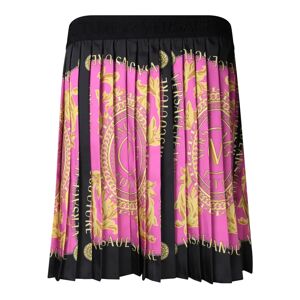 Versace Jeans Couture , Barocco Print Pleated Skirt ,Pink female, Sizes: 2XS