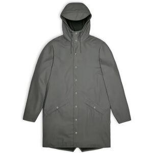 Rains , Long Jacket - Grey (Unisex) ,Gray female, Sizes: L, S, M, 2XL, XL