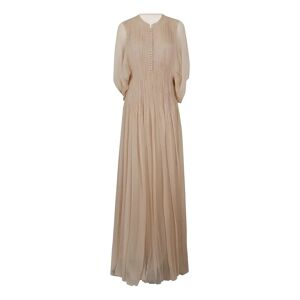 Ermanno Scervino , Elegant Long Dress ,Beige female, Sizes: XS