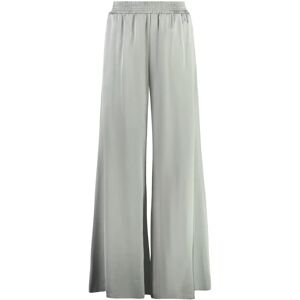 Fabiana Filippi , High-waist wide-leg trousers ,Gray female, Sizes: XS, 2XS