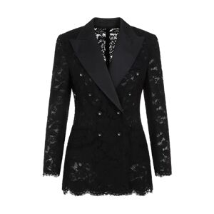 Dolce & Gabbana , Black Lace Jacket Women's Fashion ,Black female, Sizes: XS