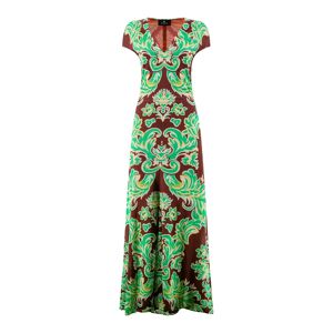 Etro , Venus Print V-Neck Long Dress ,Multicolor female, Sizes: S