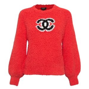 Chanel Vintage , Pre-owned Knit tops ,Red female, Sizes: M