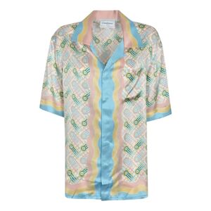 Casablanca , Womens Clothing Shirts Ping Pong Print Ss24 ,Multicolor female, Sizes: S, M