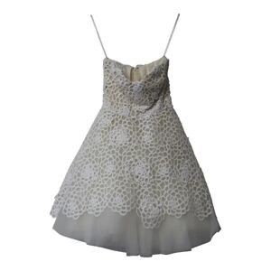 Oscar De La Renta Pre-owned , Pre-owned Nylon dresses ,White female, Sizes: S