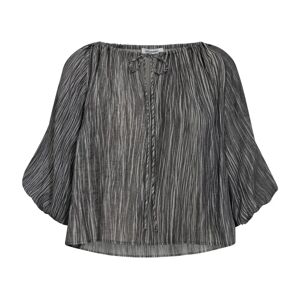Co'Couture , Softcc Dye Puff Blouse Anthracite ,Gray female, Sizes: S, M, L, XL, XS