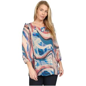 2-Biz , Feminine Floral Blouse Enia.Sp24 Pastel Flower ,Multicolor female, Sizes: M, L