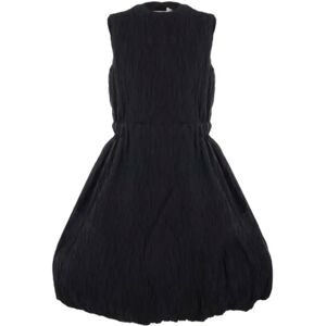 Noir Kei Ninomiya , Black Crinkled Sleeveless Dress ,Black female, Sizes: S