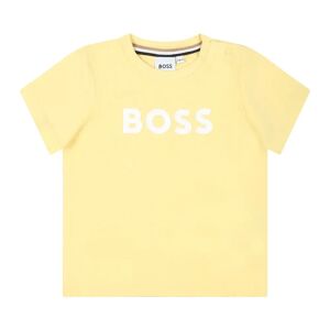Hugo Boss , J05999 528 Short Sleeves T-Shirts ,Yellow unisex, Sizes: 3 M