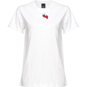 Pinko , White T-shirts and Polos D ,White female, Sizes: XS, L, M, S