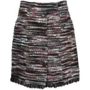 Chanel Vintage , Multicoloured Tweed A-Line Silk Skirt ,Multicolor female, Sizes: M