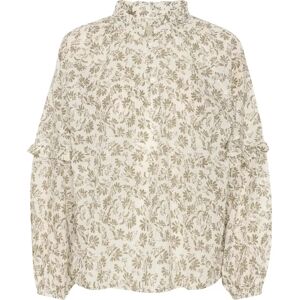 Part Two , Florrapw Bl Blouse - Dusky Green Stencil Flower ,Multicolor female, Sizes: M