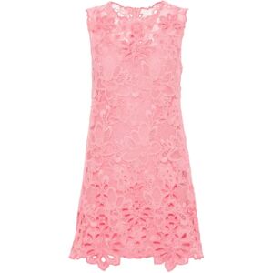 Ermanno Scervino , Pink Lace Sleeveless Dress ,Pink female, Sizes: S