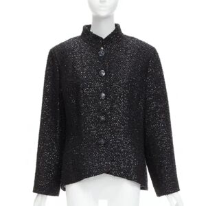 Chanel Vintage , Pre-owned Cotton outerwear ,Black female, Sizes: 2XL