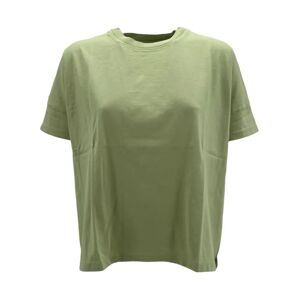 BomBoogie , Fashionable Boxy Oversized T-shirt ,Green female, Sizes: XS