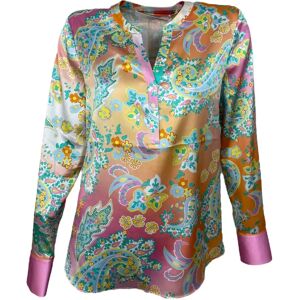 Herzen's Angelegenheit , Silk Blouse Stretch Straight Cut ,Multicolor female, Sizes: S, L, M