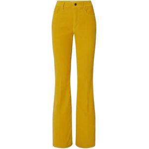 Jacob Cohën , High Waist Cotton Velvet Trousers ,Yellow female, Sizes: W28, W32, W29, W26, W25, W27