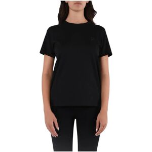 Dondup , Cotton Jersey T-Shirt with Embroidered D Logo ,Black female, Sizes: S, M