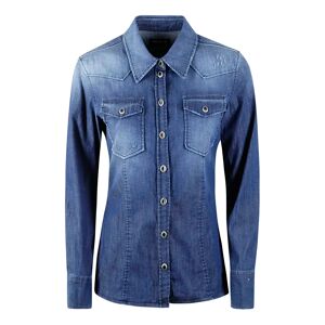 Dondup , Stylish Denim Shirt for Women ,Blue female, Sizes: 2XS